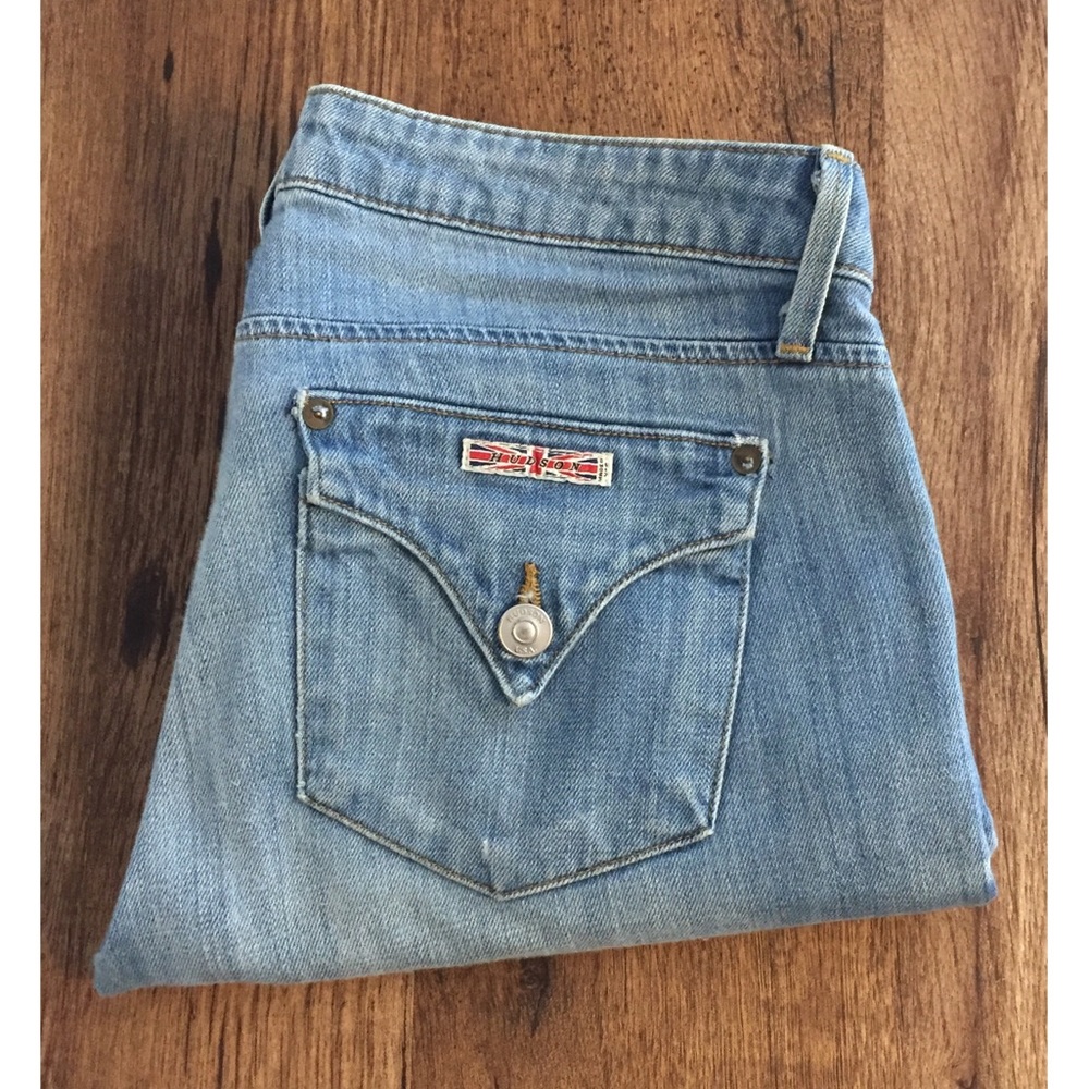 Hudson Bacara Straight Leg Cropped Cuffed Jeans